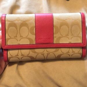 Coach wallet and checkbook cover